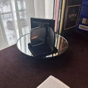 NWOT CHANEL Compact Mirror Black